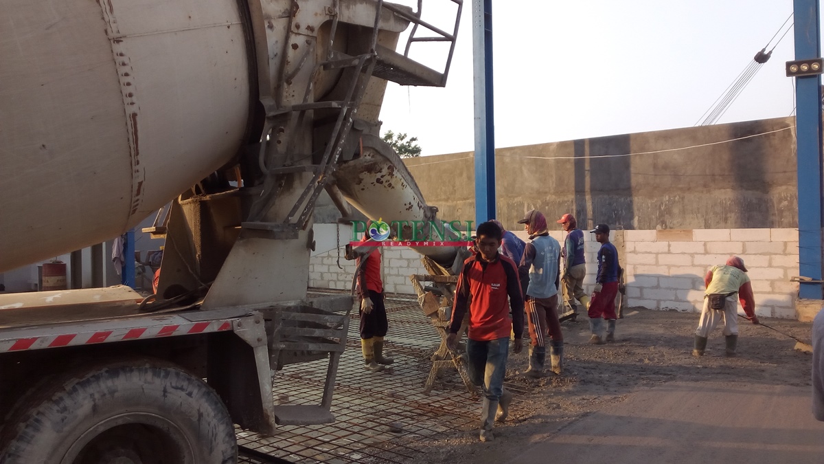 Beton Cor  Mutu K500 Mampu Menahan Beban 5 Kwintal Per M2